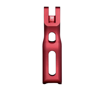 Skeletonized Ergonomic Rear Pistol Style Grip from Presma Inc, Dark Red Anodized Aluminum