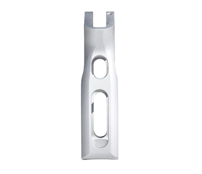 Skeletonized Ergonomic Rear Pistol Style Grip from Presma Inc, Silver Anodized Aluminum