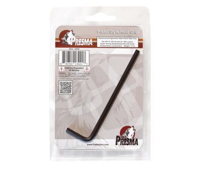 Skeletonized Ergonomic Rear Pistol Style Grip from Presma Inc, Black Anodized Aluminum
