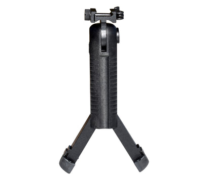Kexuan 5 Position Foldable Fore Grip with Bipod. Extendable Legs for Picatinny Rail Mounting