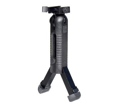 Kexuan 5 Position Foldable Fore Grip with Bipod. Extendable Legs for Picatinny Rail Mounting