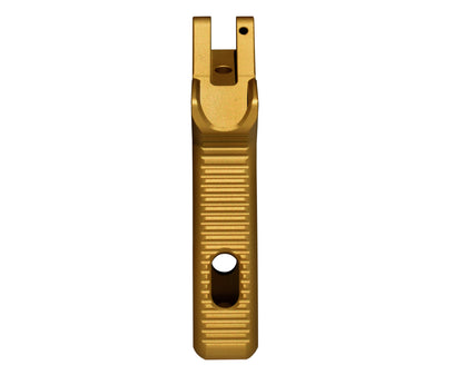 Featureless Skeletonized Rear Pistol Style Grip from Presma Inc, Gold Anodized Aluminum