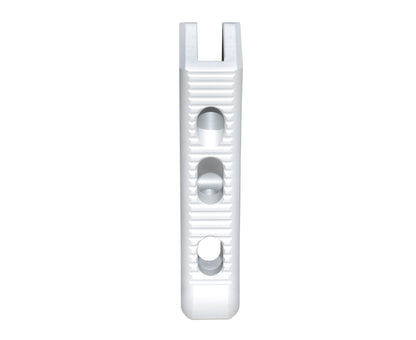 Featureless Skeletonized Rear Pistol Style Grip from Presma Inc, Silver Anodized Aluminum