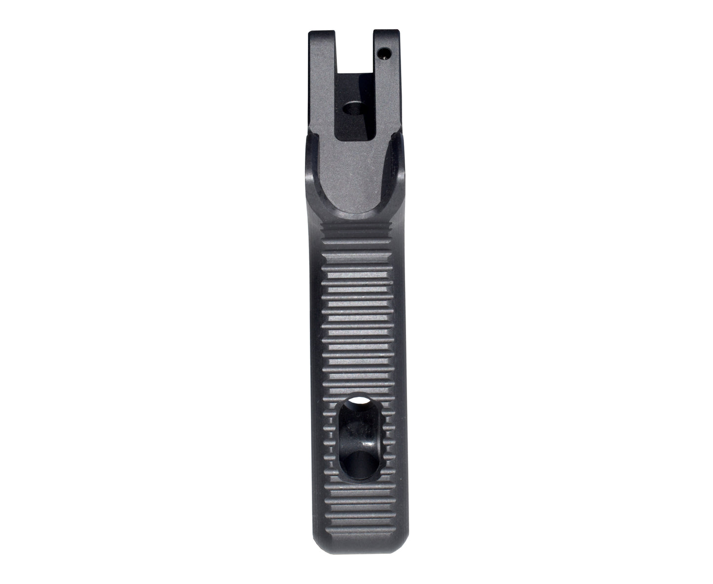 Featureless Skeletonized Rear Pistol Style Grip from Presma Inc, Black Anodized Aluminum