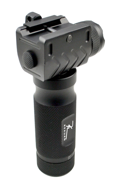 Kexuan Aluminum Fixed Vertical Foregrip Grip with Flashlight