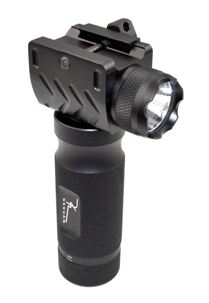Kexuan Aluminum Fixed Vertical Foregrip Grip with Flashlight
