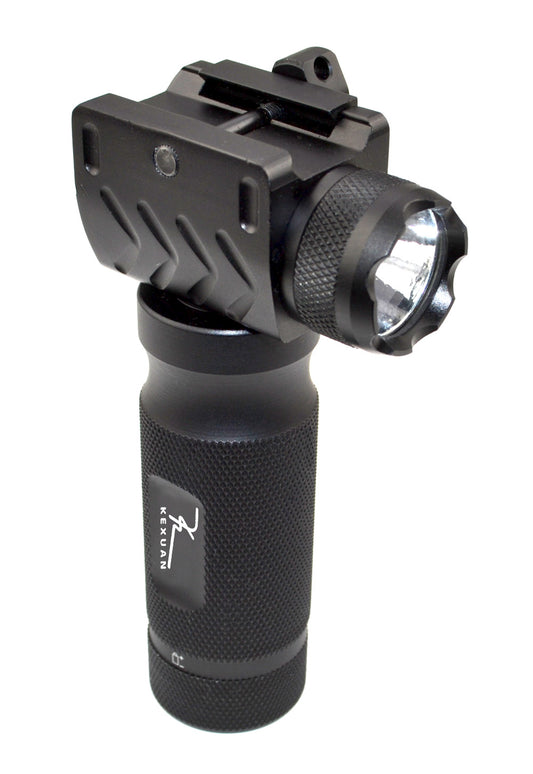 Kexuan Aluminum Fixed Vertical Foregrip Grip with Flashlight