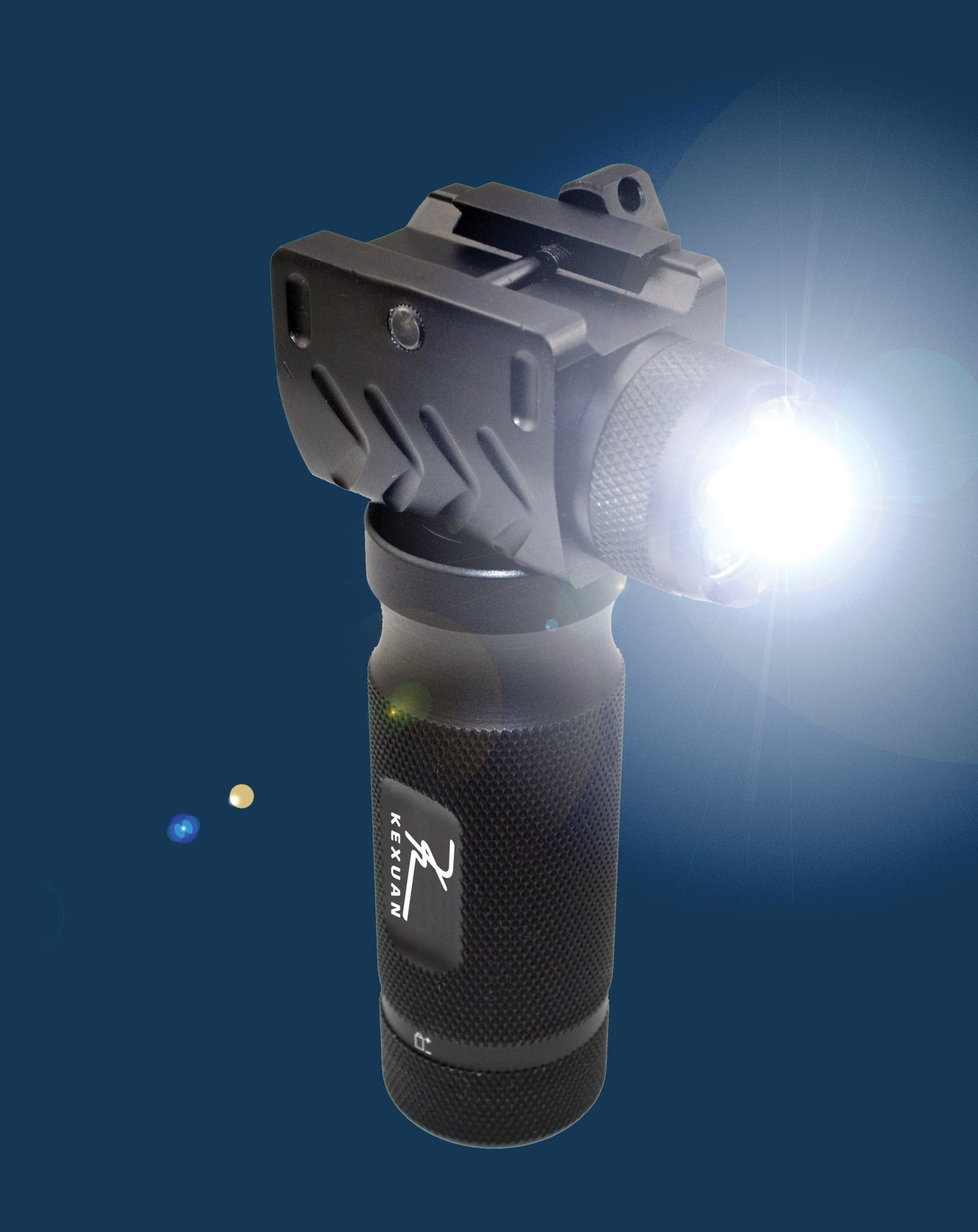 Kexuan Aluminum Fixed Vertical Foregrip Grip with Flashlight