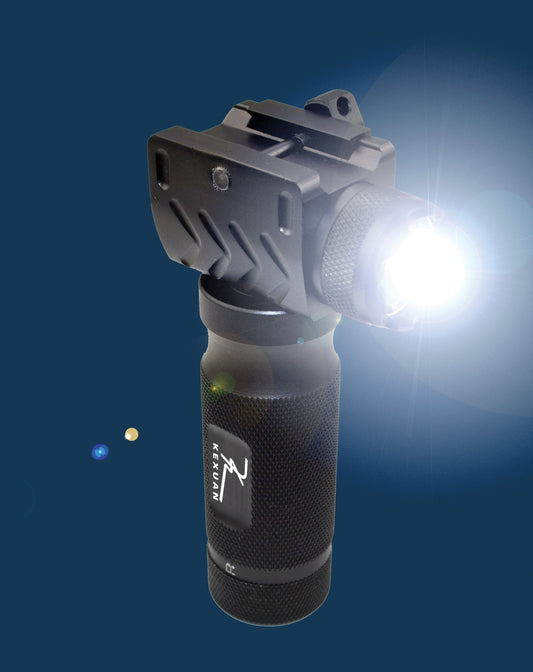 Kexuan Aluminum Fixed Vertical Foregrip Grip with Flashlight