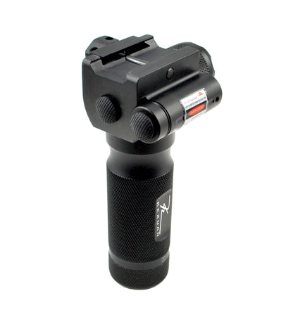Kexuan Aluminum Fixed Vertical Foregrip Grip with Flashlight and Green Laser Sight