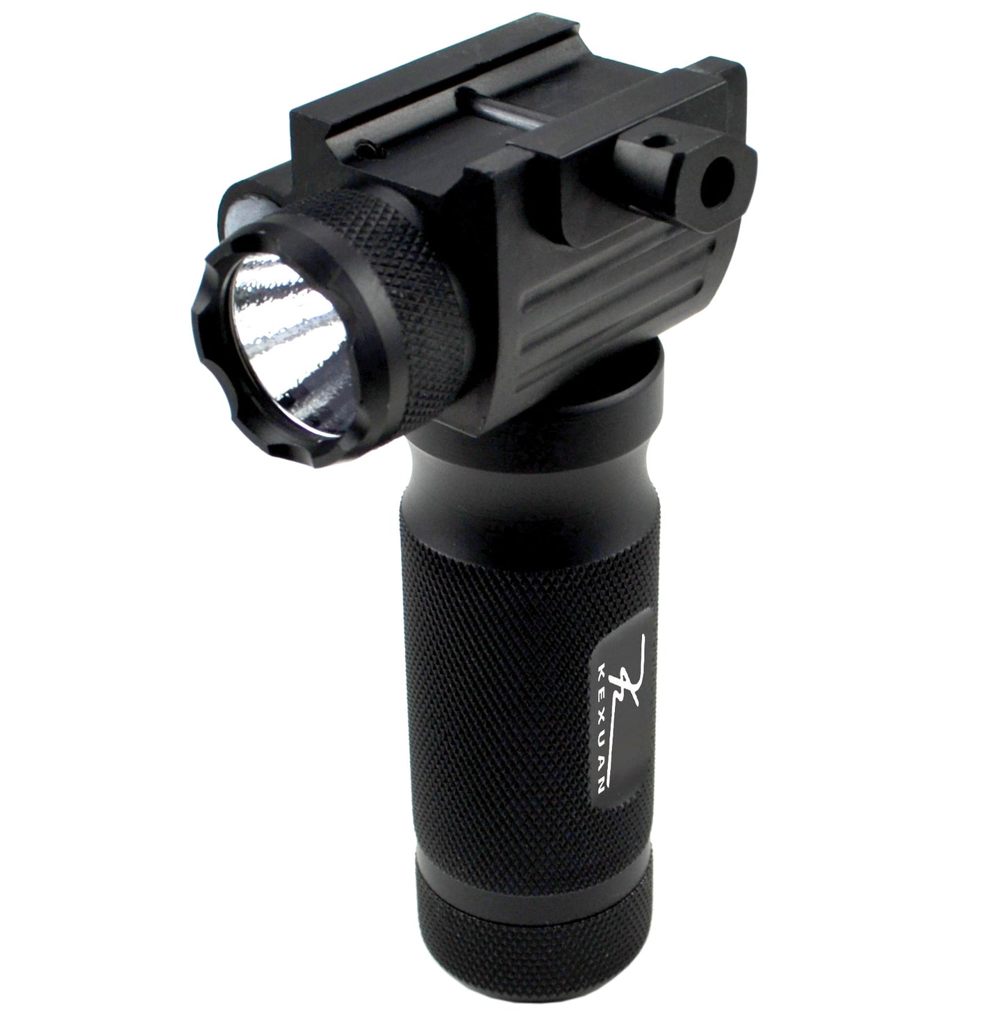 Kexuan Aluminum Fixed Vertical Foregrip Grip with Flashlight and Green Laser Sight