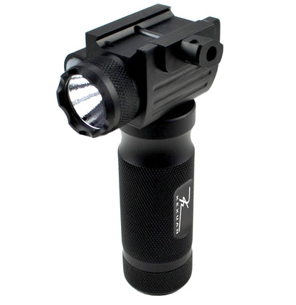 Kexuan Aluminum Fixed Vertical Foregrip Grip with Flashlight and Green Laser Sight