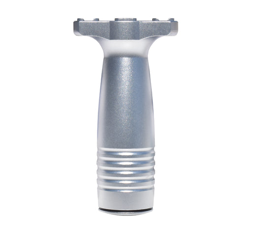 Tactical Aluminum Foregrip Grip with Storage, fits M-LOK slots. Silver