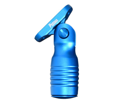 Aluminum 5 Position Shorty Folding Fore Grip, with Storage Compartment, Blue.  For M-LOK Rails
