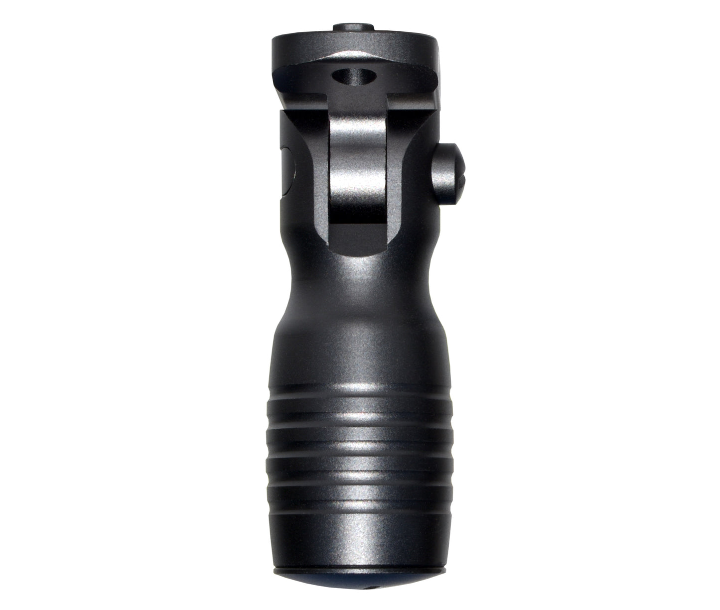 Aluminum 5 Position Shorty Folding Fore Grip, with Storage Compartment, Black.  For M-LOK Rails
