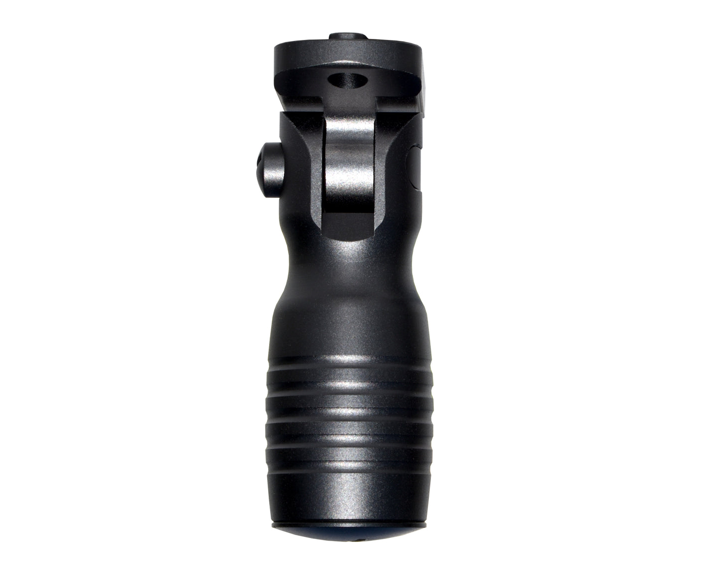 Aluminum 5 Position Shorty Folding Fore Grip, with Storage Compartment, Black.  For M-LOK Rails