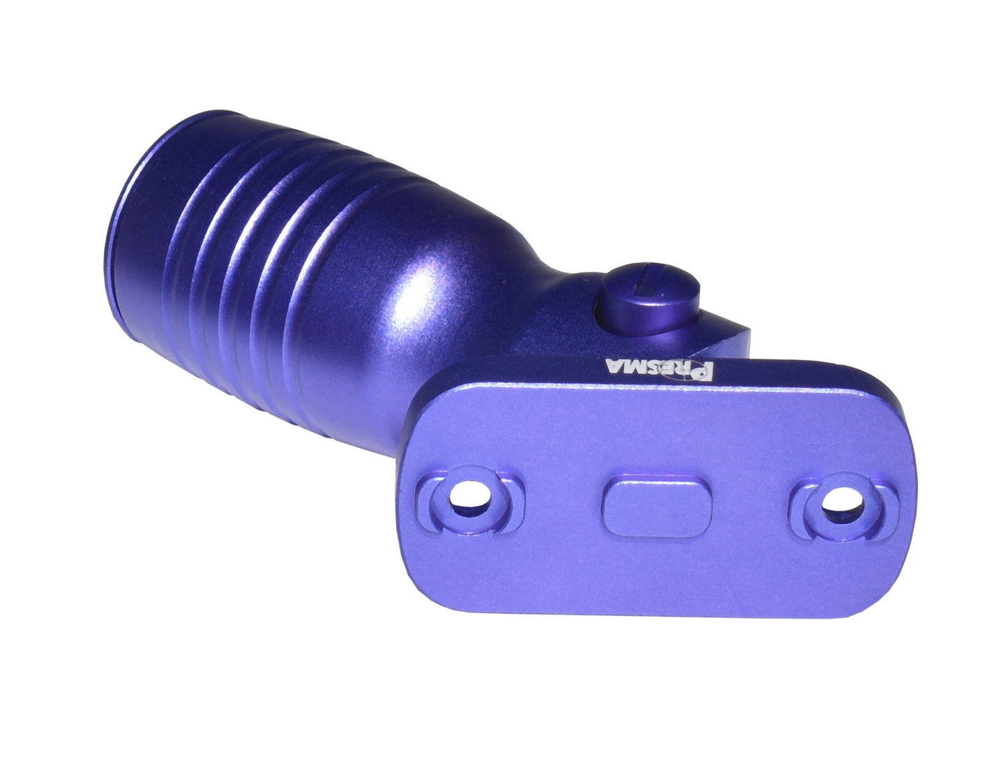 Aluminum 5 Position Shorty Folding Fore Grip, with Storage Compartment, Purple.  For M-LOK Rails
