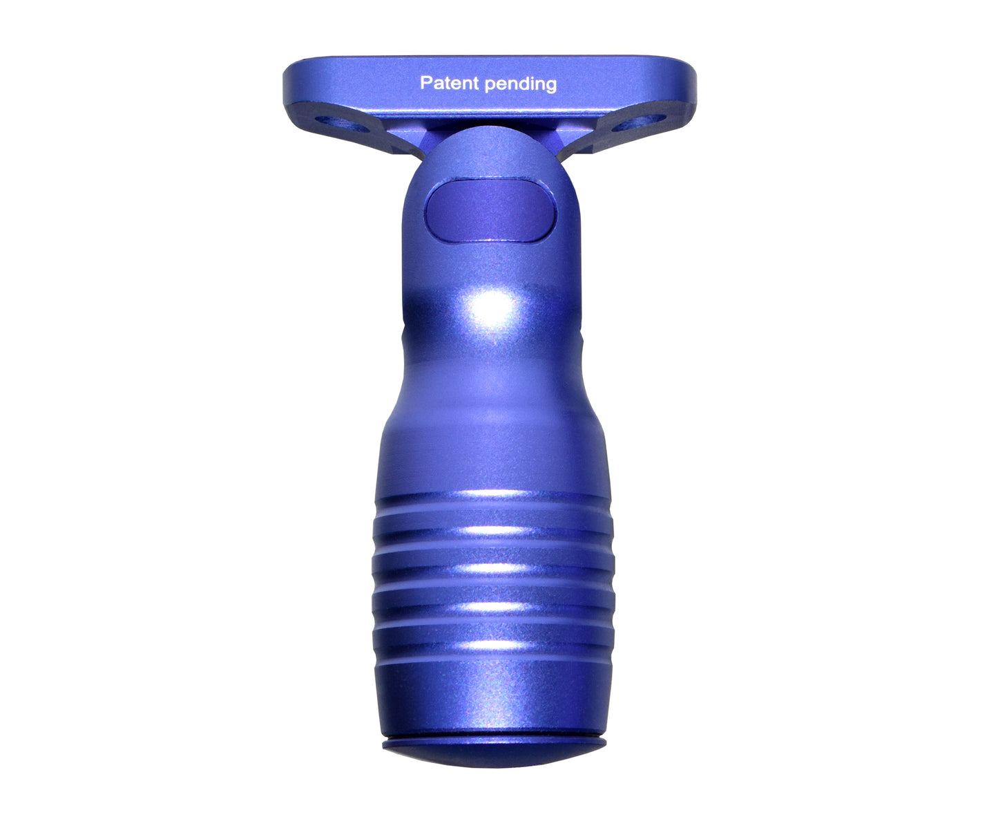 Aluminum 5 Position Shorty Folding Fore Grip, with Storage Compartment, Purple.  For M-LOK Rails