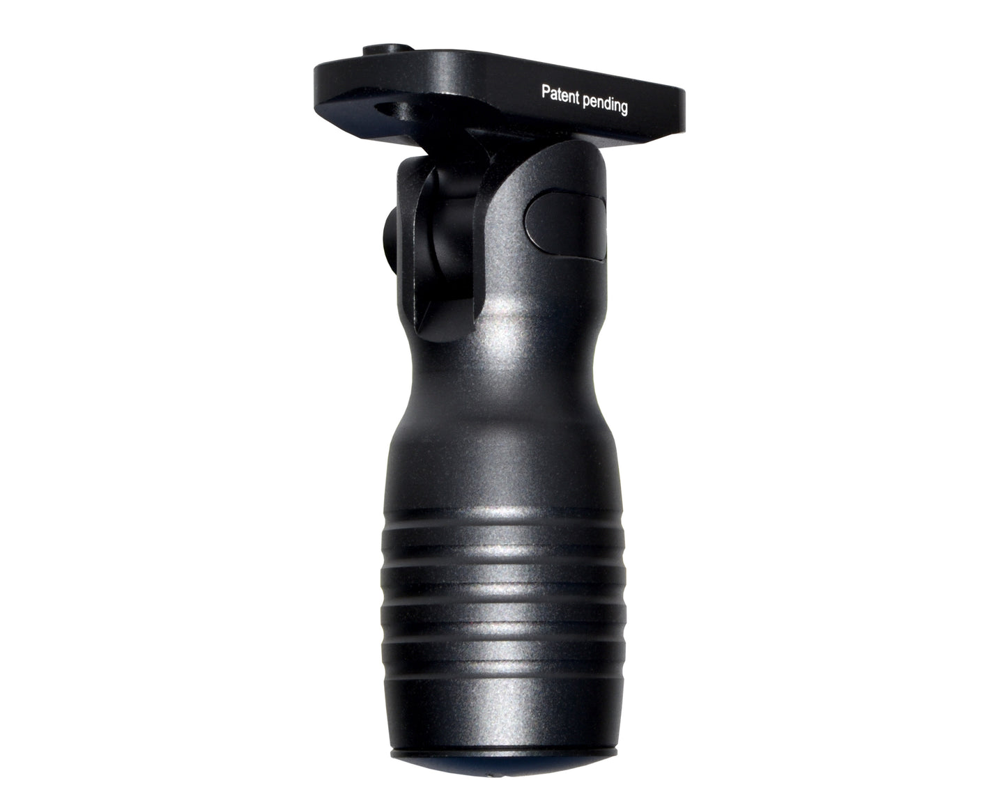 Aluminum 5 Position Shorty Folding Fore Grip, with Storage Compartment, Black.  For M-LOK Rails