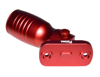 Aluminum 5 Position Shorty Folding Fore Grip, with Storage Compartment, Red.  For M-LOK Rails