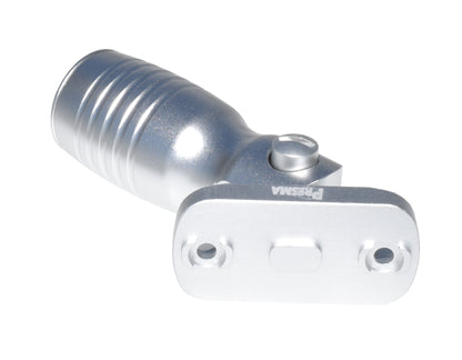 Aluminum 5 Position Shorty Folding Fore Grip, with Storage Compartment, Silver.  For M-LOK Rails