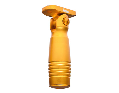 Aluminum 5 Position Folding Fore Grip, with Storage Compartment, Gold.  For M-LOK Rails