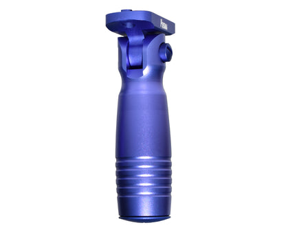 Aluminum 5 Position Folding Fore Grip, with Storage Compartment, Purple.  For M-LOK Rails