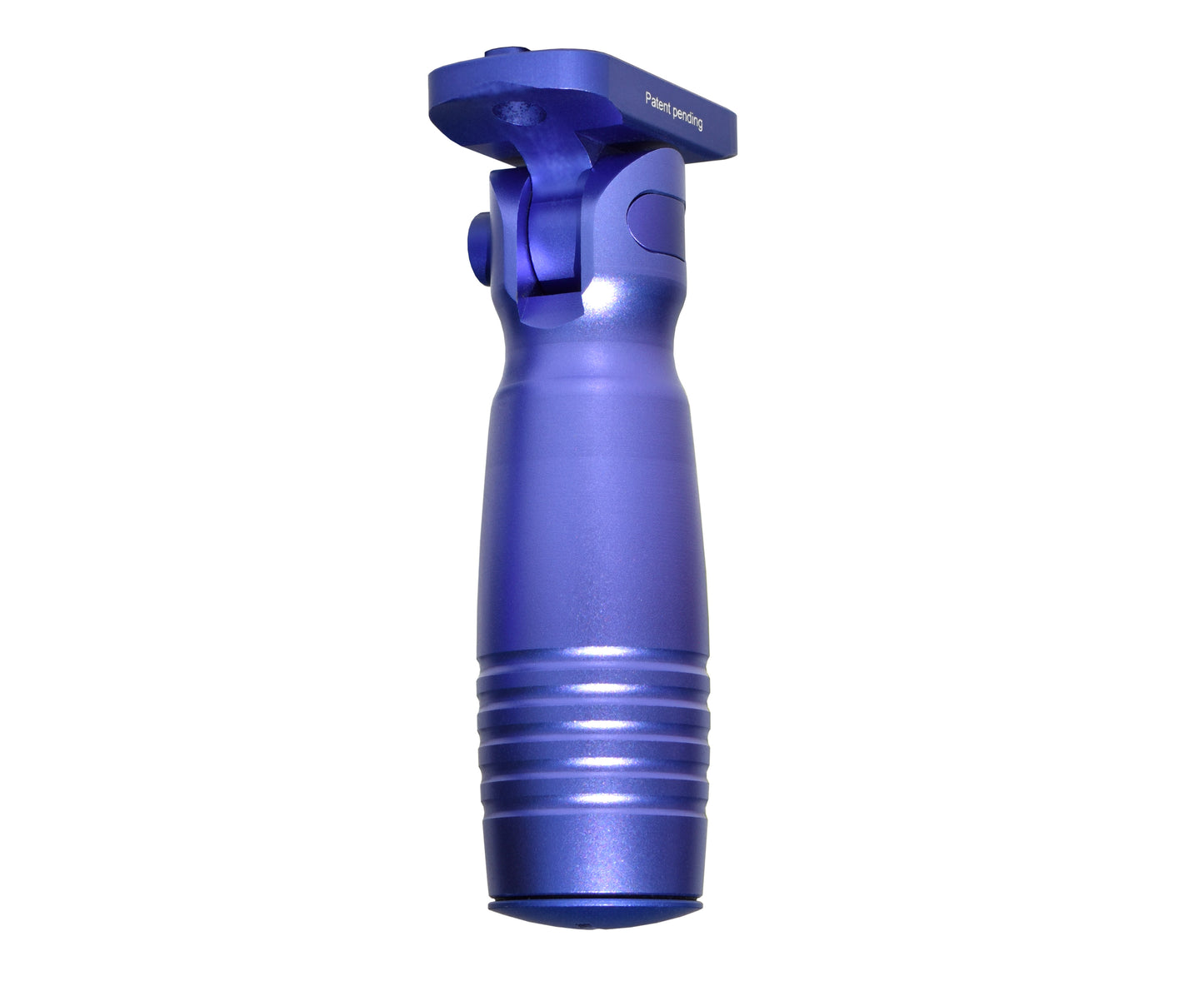 Aluminum 5 Position Folding Fore Grip, with Storage Compartment, Purple.  For M-LOK Rails