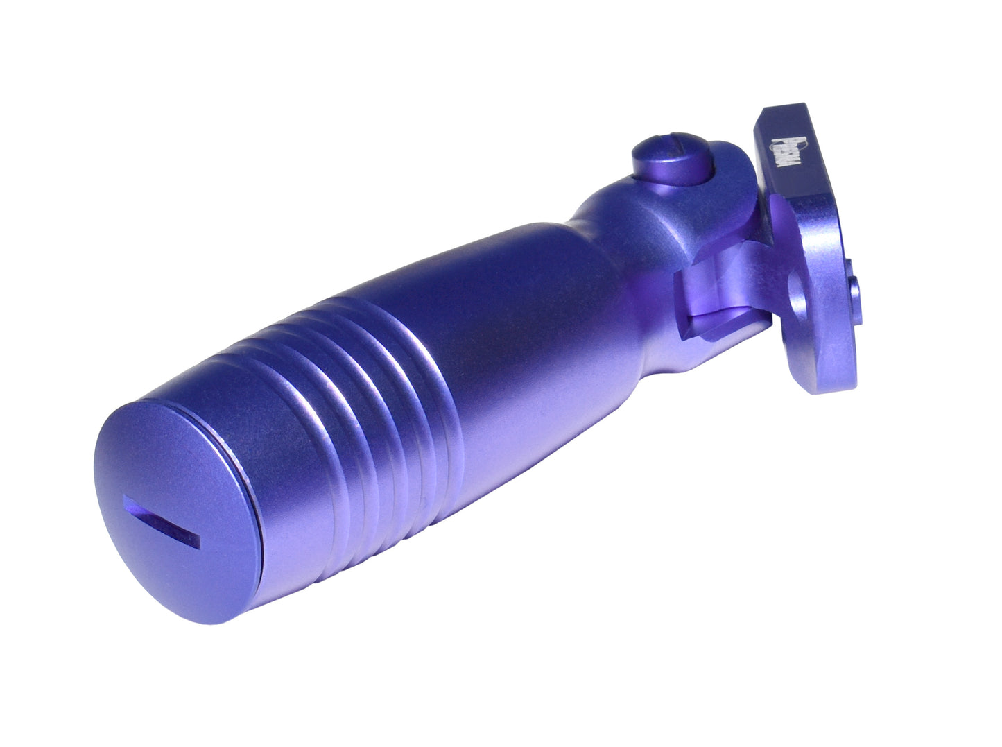Aluminum 5 Position Folding Fore Grip, with Storage Compartment, Purple.  For M-LOK Rails
