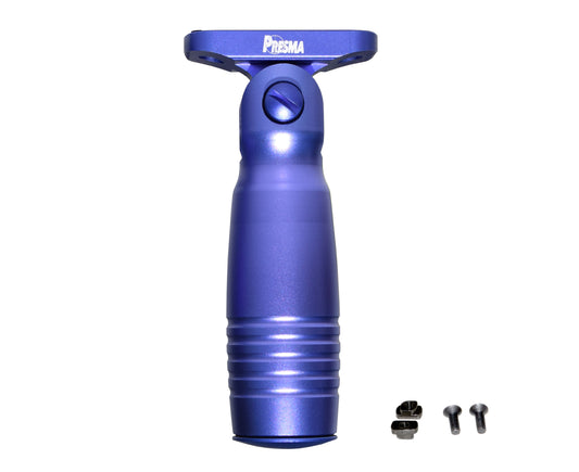 Aluminum 5 Position Folding Fore Grip, with Storage Compartment, Purple.  For M-LOK Rails