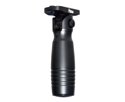 Aluminum 5 Position Folding Fore Grip, with Storage Compartment, Black.  For M-LOK Rails