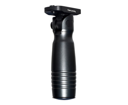 Aluminum 5 Position Folding Fore Grip, with Storage Compartment, Black.  For M-LOK Rails