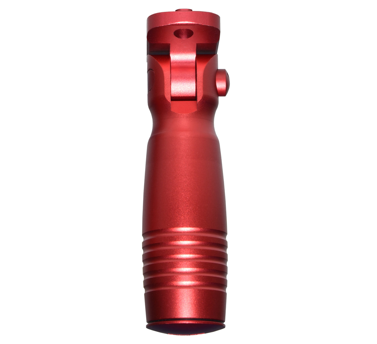 Aluminum 5 Position Folding Fore Grip, with Storage Compartment, Red.  For M-LOK Rails