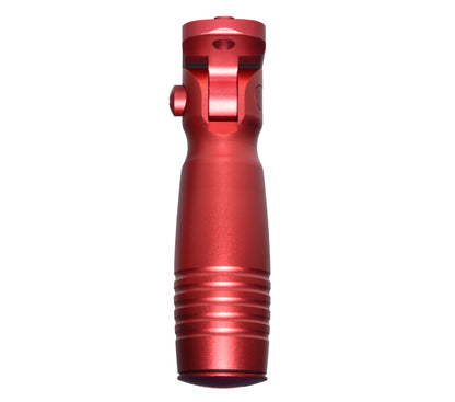 Aluminum 5 Position Folding Fore Grip, with Storage Compartment, Red.  For M-LOK Rails