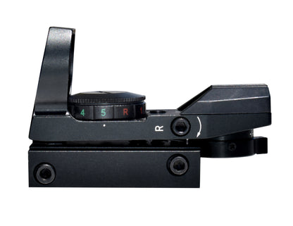 Kexuan Mini Reflex Dot Sight, 4 Red/Green Reticle Patterns with Picatinny Mount
