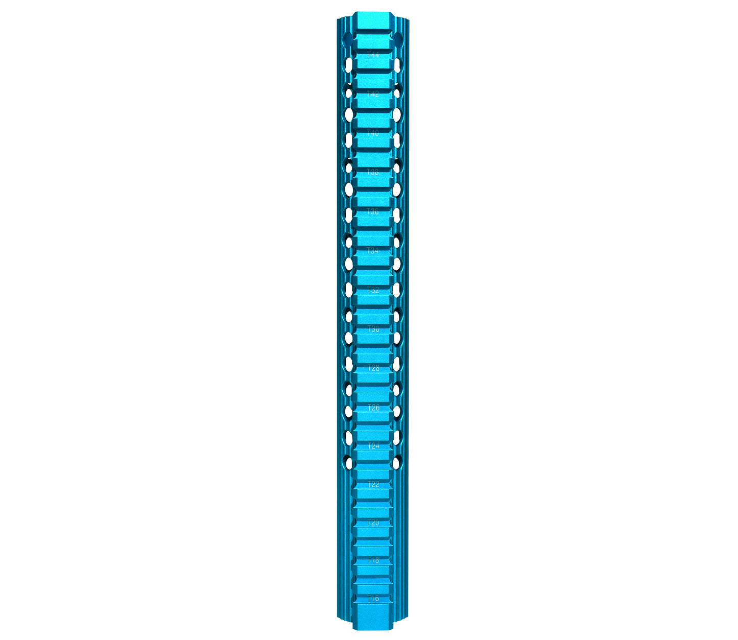 12.5" AR-15 Slim Free Float Keymod Handguard, Blue Anodized