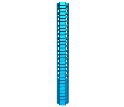 12.5" AR-15 Slim Free Float Keymod Handguard, Blue Anodized