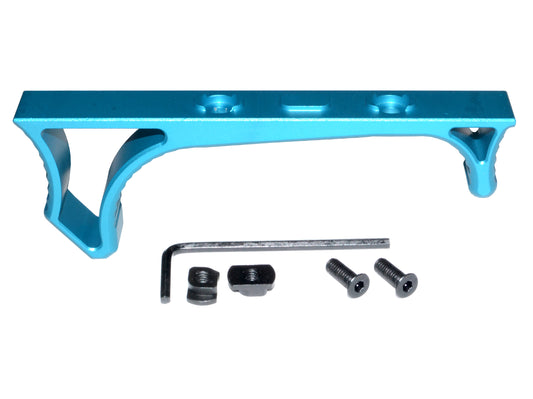Lightweight Aluminum Hand Stop for M-LOK Slots, Blue