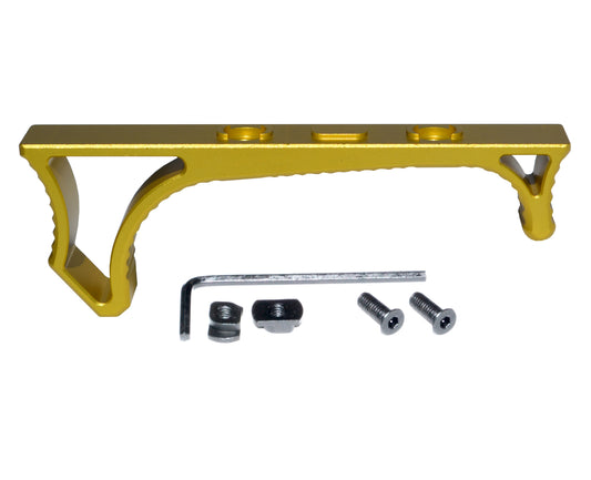 Lightweight Aluminum Hand Stop for M-LOK Slots, Gold