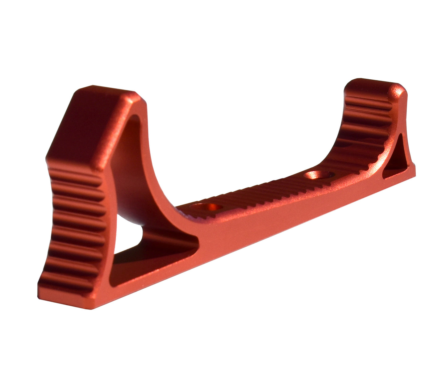 Lightweight Aluminum Hand Stop for M-LOK Slots, Burnt Orange/Red