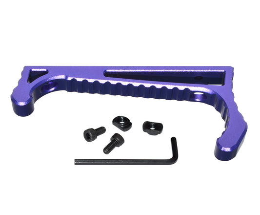 New Design! Lightweight Aluminum Hand Stop for M-LOK Slots from Presma, Purple