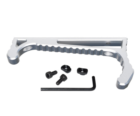 New Design! Lightweight Aluminum Hand Stop for M-LOK Slots from Presma, Silver