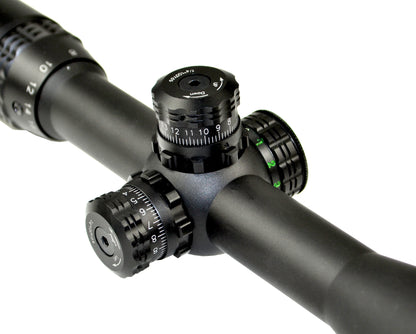 Kexuan 4-16X50 Magnification Hunting Rifle Scope with R/G/B/ Illuminated Mil Dot Reticle