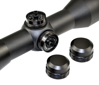 Kexuan 4X32M Compact Scope with Mil-Dot Reticle and 1" Picatinny Scope Rings