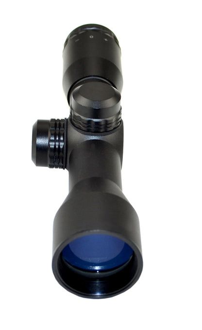 Kexuan 4X32M Compact Scope with Mil-Dot Reticle and 1" Picatinny Scope Rings