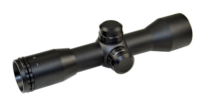 Kexuan 4X32MR Compact Scope with Rangefinder Reticle and 1" Picatinny Scope Rings