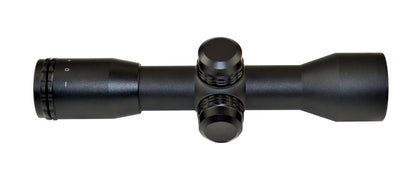 Kexuan 4X32MR Compact Scope with Rangefinder Reticle and 1" Picatinny Scope Rings