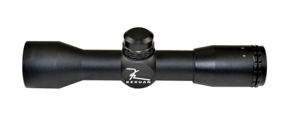 Kexuan 4X32MR Compact Scope with Rangefinder Reticle and 1" Picatinny Scope Rings