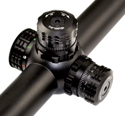Kexuan 6-24X50 Magnification Hunting Rifle Scope with R/G/B/ Illuminated Mil Dot Reticle