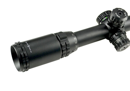 Kexuan 6-24X50 Magnification Hunting Rifle Scope with R/G/B/ Illuminated Mil Dot Reticle